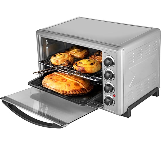 Мини-печь Endever Danko 4037, серебристый цвет, мощность 1600 Вт, объем 35 л, 1 шт в упаковке 90403