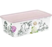 Коробка Полимербыт Toile de Jouy 5.5 л, пудра 435110500