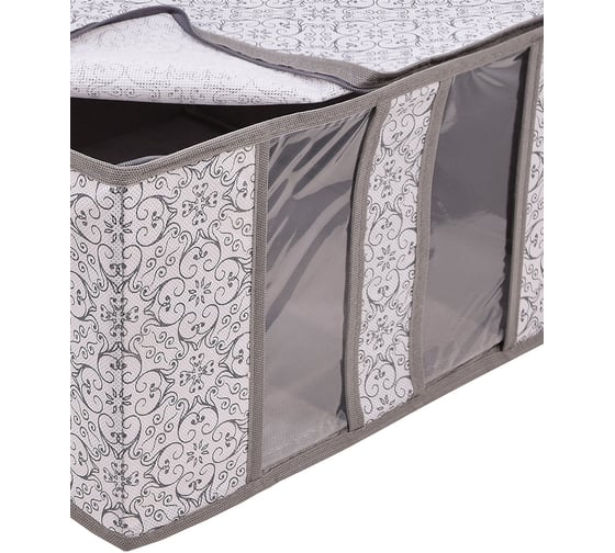 Расладной короб с ручкой Palladium Butler 005.19 серый, с узором 115903