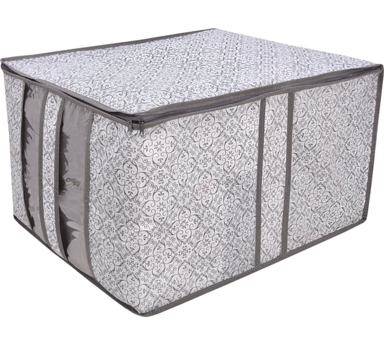 Кофр для одеял и подушек Palladium Butler 005.22 серый, с узором 115906