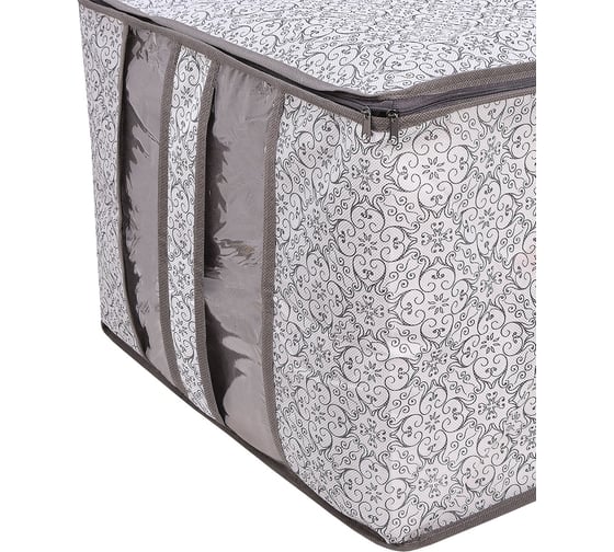 Кофр для одеял и подушек Palladium Butler 005.22 серый, с узором 115906