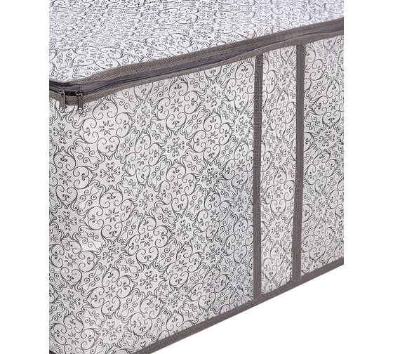 Кофр для одеял и подушек Palladium Butler 005.22 серый, с узором 115906