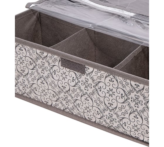 Раскладной органайзер Palladium Butler 005.07 6 отделений, серый, с узором 115856