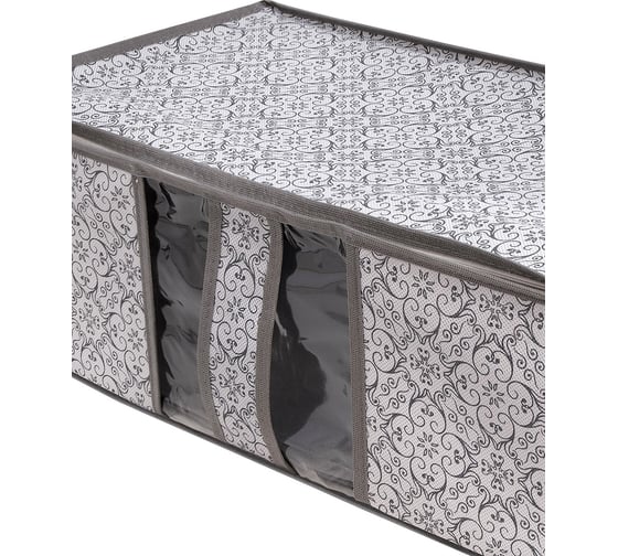 Раскладной ящик с ручкой Palladium Butler 005.05 серый, с узором 115854