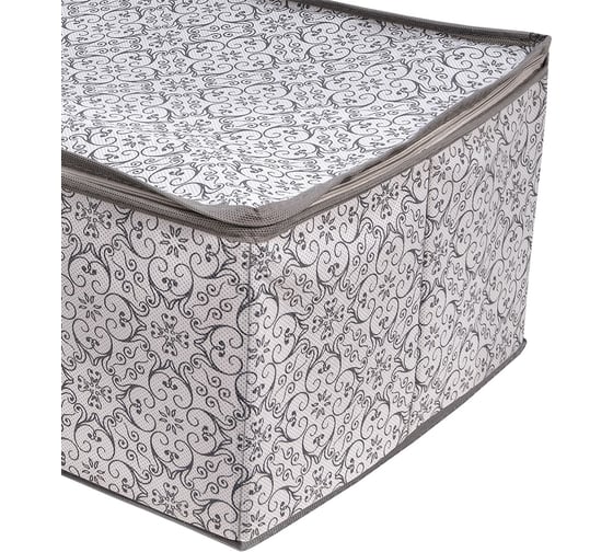 Раскладной ящик с ручкой Palladium Butler 005.05 серый, с узором 115854