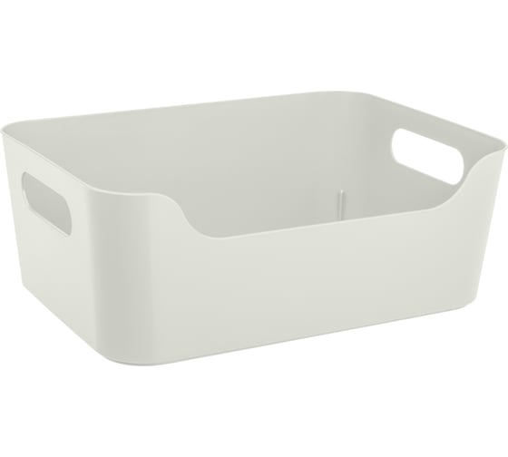 Универсальная корзинка Econova scandi, 270x190x105 мм, 4.6 л, светло-серый 434200830 1