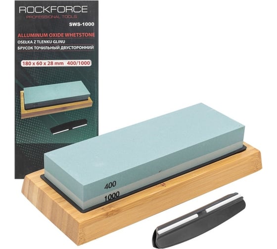 Точильный двусторонний брусок Rockforce 180x60x28мм RF-SWS-1000 1