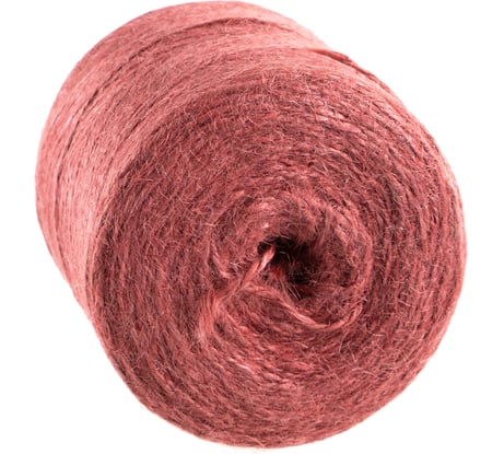 Джутовый шпагат ЩИТ ШД 1,2 ктекс П 2 пол. 2-ниточный в боб. по 0,5 кг красный