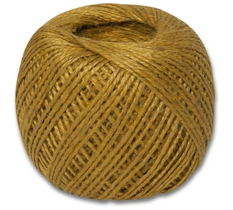 Джутовый шпагат ЩИТ ШД 1,2 ктекс П 2 пол. 2-ниточный в боб. по 150 м желтый