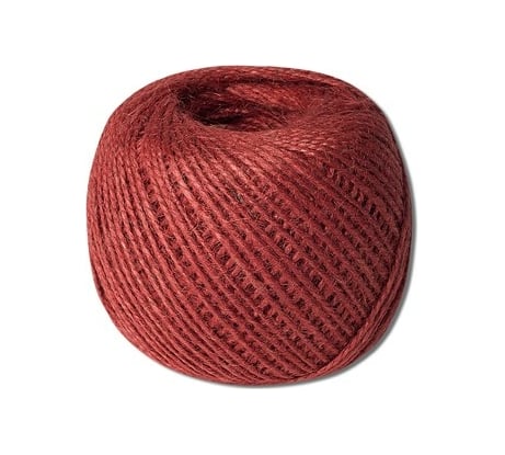 Джутовый шпагат ЩИТ ШД 1,2 ктекс П 2 пол. 2-ниточный в боб. по 150 м красный