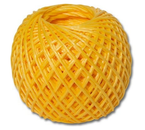 Полипропиленовый шпагат ЩИТ ПП 1000 текс в боб. по 0,2 кг желтый