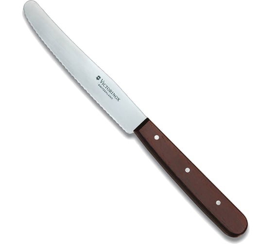 Нож для томатов Victorinox, лезвие 11 см, волнистое, дерево 5.0830