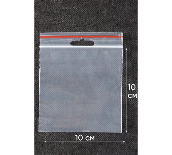 Пакет с замком Zip-Lock PACK INNOVATION 10x10см 60мкм подвес 5000 шт IP00101060-5К