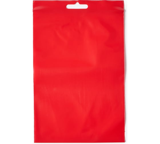 Пакет с замком Zip-Lock PACK INNOVATION 12x17см 60мкм подвес красный 1000шт IP0CR121760-1К 1