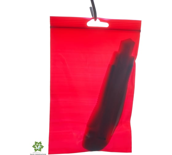 Пакет с замком Zip-Lock PACK INNOVATION 12x17см 60мкм подвес красный 500шт IP0CR121760-500