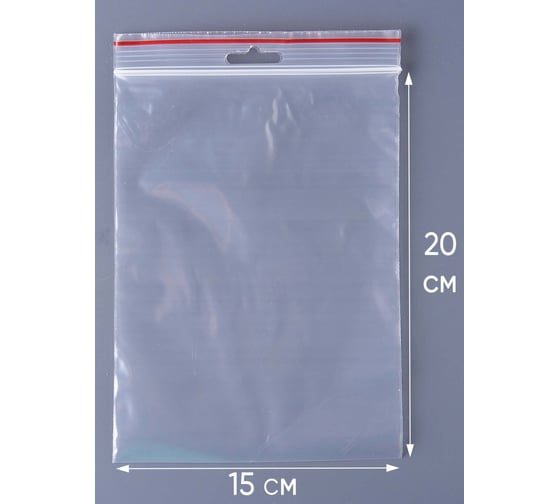 Пакет с замком Zip-Lock PACK INNOVATION 15x20см 60 мкм подвес 500 шт IP0E152060-5