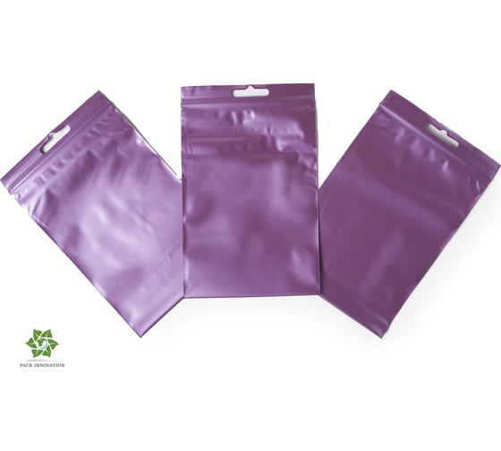Пакет с замком Zip-Lock PACK INNOVATION 10x15см 60 мкм с европодвесом вишневый 1000 шт IP0CV101560-1К 1