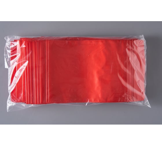 Пакет с замком Zip-Lock PACK INNOVATION 12x17 см 60 мкм Красный 5000 шт IP00R121760-5К