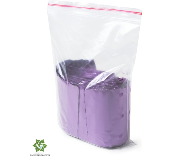 Пакет с замком Zip-Lock PACK INNOVATION 8x12 см 60 мкм вишневый 10000 шт IP0C0081260-10К