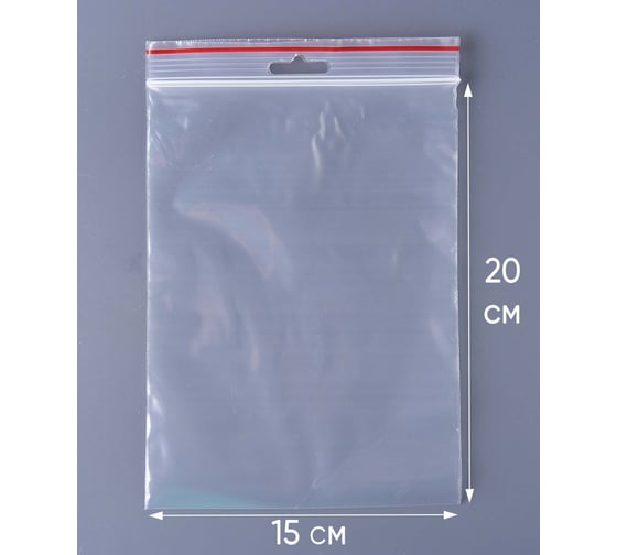 Пакет с замком Zip-Lock PACK INNOVATION 15x20см 60 мкм подвес 1000 шт IP0E152060-1K