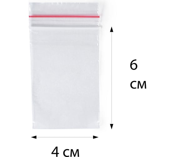 Пакет с замком Zip-Lock PACK INNOVATION 4x6 см 35 мкм 30 000 шт IP00040635-30К