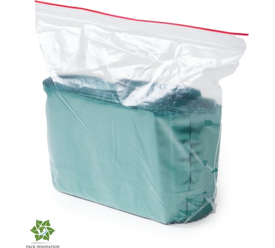 Пакет с замком Zip-Lock PACK INNOVATION 10x15см 60мкм зеленый 500 шт IP0CZ101560-5