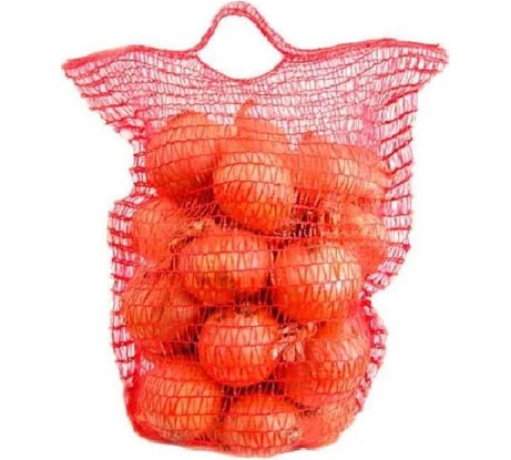 Сетка-мешок для овощей ЛЕТО 21x31 см, до 3 кг, с завязками и ручками, 10 штук 99157