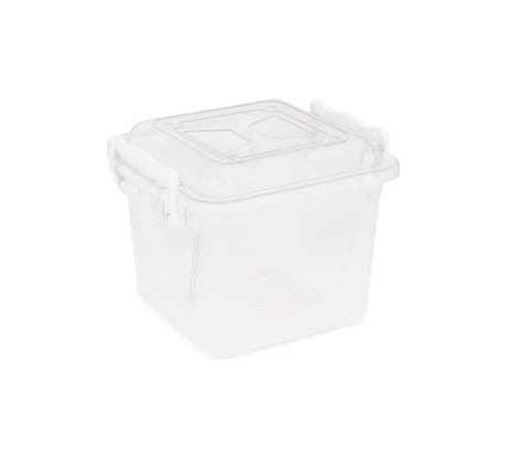 Контейнер ЗПИ Альтернатива 4л квадратный с ручками прозрачный М1021
