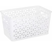 Корзина ЗПИ Альтернатива Мираж 290x190x150 мм белый М8371