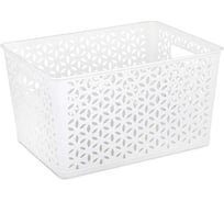 Корзина ЗПИ Альтернатива Мираж 380x285x210 мм белый М8372