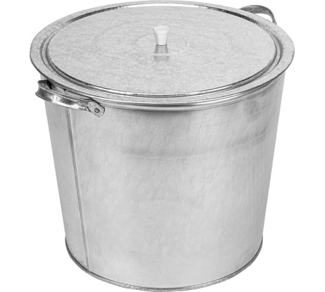 Оцинкованный бак для воды с крышкой СИБРТЕХ 32л, без крана 67549