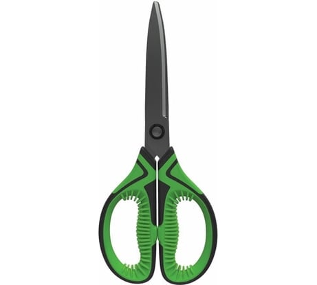 Ножницы для рукоделия BRAUBERG ULTRA COLOR 190 мм, зеленые, противоскользящие ручки 880242