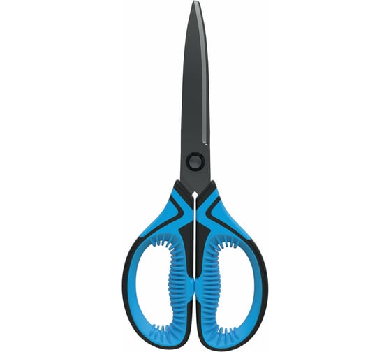 Ножницы для рукоделия BRAUBERG ULTRA COLOR 190 мм, синие, противоскользящие ручки 880240