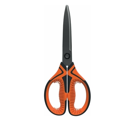 Ножницы для рукоделия BRAUBERG ULTRA COLOR 190 мм, оранжевые, противоскользящие ручки 880241