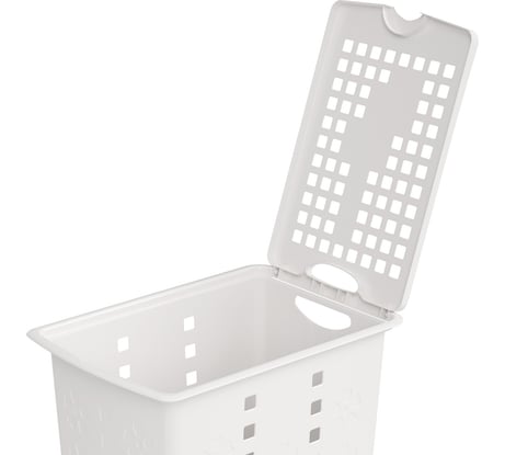 Корзина для белья ЗПИ «Альтернатива» Виолетта 30 л, белый М1967