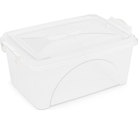 Прямоугольный контейнер ЗПИ Альтернатива 7,5 л, с ручками, прозрачный М428