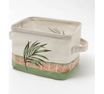 Текстильная корзинка Этель Тропики, 20.5x16x14.5 см 4624846