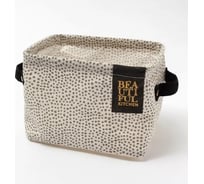 Текстильная корзинка Этель Тропики леопард, 20.5x16x14.5 см 4624844