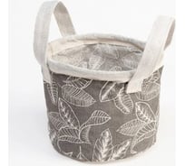 Текстильная корзинка Этель Прозрачные листья, 12x14 см 7305411