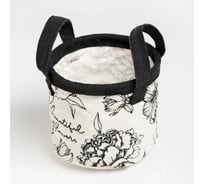 Текстильная корзинка Этель Цветы, 12x14 см 7305407