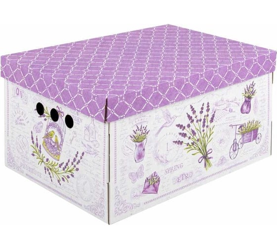 Короб для хранения из плотного микрогофрокартона BRAUBERG 330x250x185 мм, 4 шт., home 271813