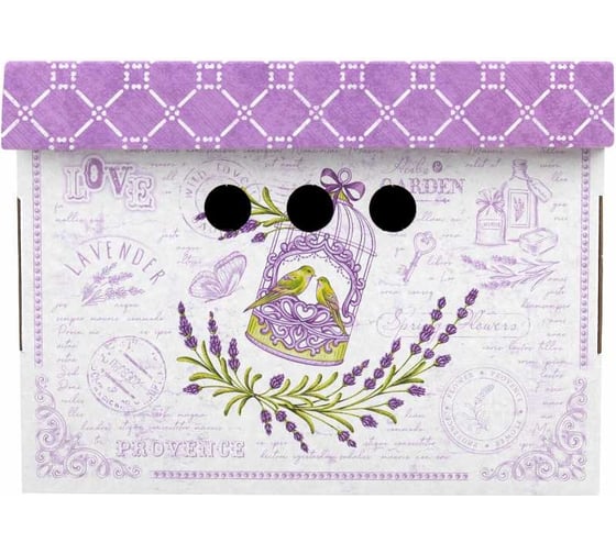 Короб для хранения из плотного микрогофрокартона BRAUBERG 330x250x185 мм, 4 шт., home 271813
