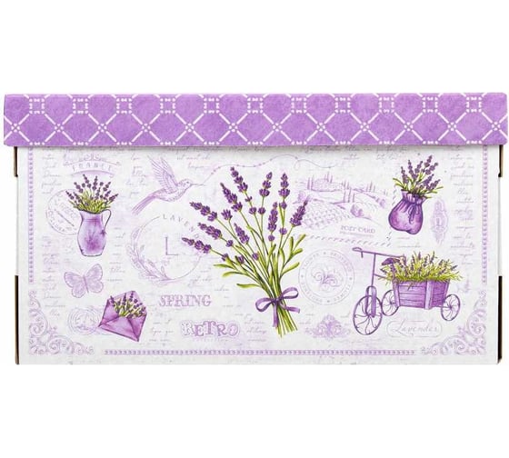Короб для хранения из плотного микрогофрокартона BRAUBERG 330x250x185 мм, 4 шт., home 271813