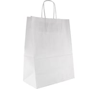 Бумажный пакет ООО Комус 320x200x370 мм, 80 гр/м2, с кручеными ручками, белый, 200 шт. 1871774