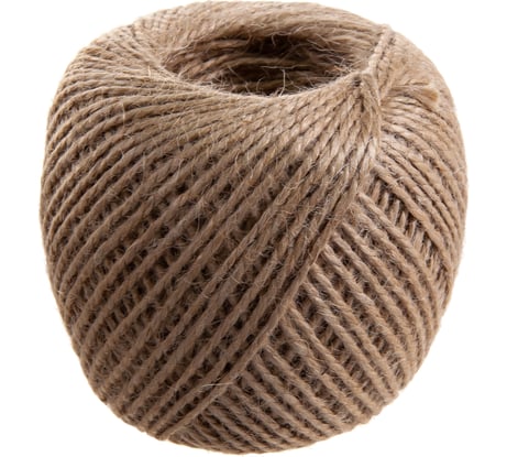Джутовый шпагат ЩИТ ШД 1,2 ктекс П 2 пол. 2-ниточный в боб. по 220 гр 66797