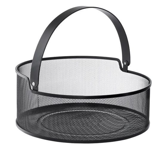 Корзина для хранения Bergenson Bjorn круглая Ferrant, диаметр 30,2x12,8 см, черная BB000078 1