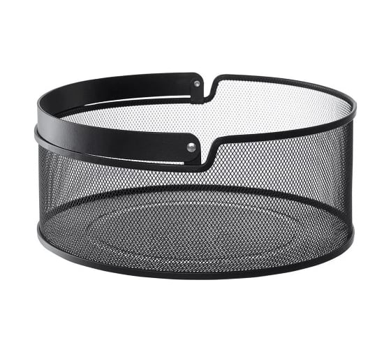 Корзина для хранения Bergenson Bjorn круглая Ferrant, диаметр 30,2x12,8 см, черная BB000078