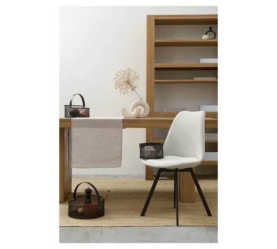 Корзина для хранения Bergenson Bjorn круглая Ferrant, диаметр 30,2x12,8 см, черная BB000078