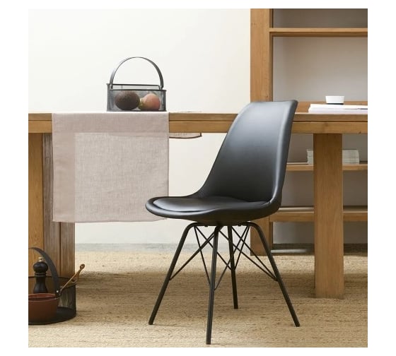 Корзина для хранения Bergenson Bjorn круглая Ferrant, диаметр 25,4x12,5 см, черная BB000077