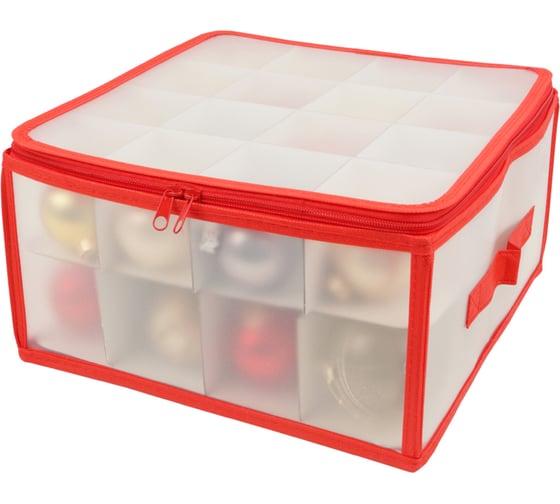 Короб для хранения новогодних игрушек Зимняя сказка 30x30x15 см Box8 1